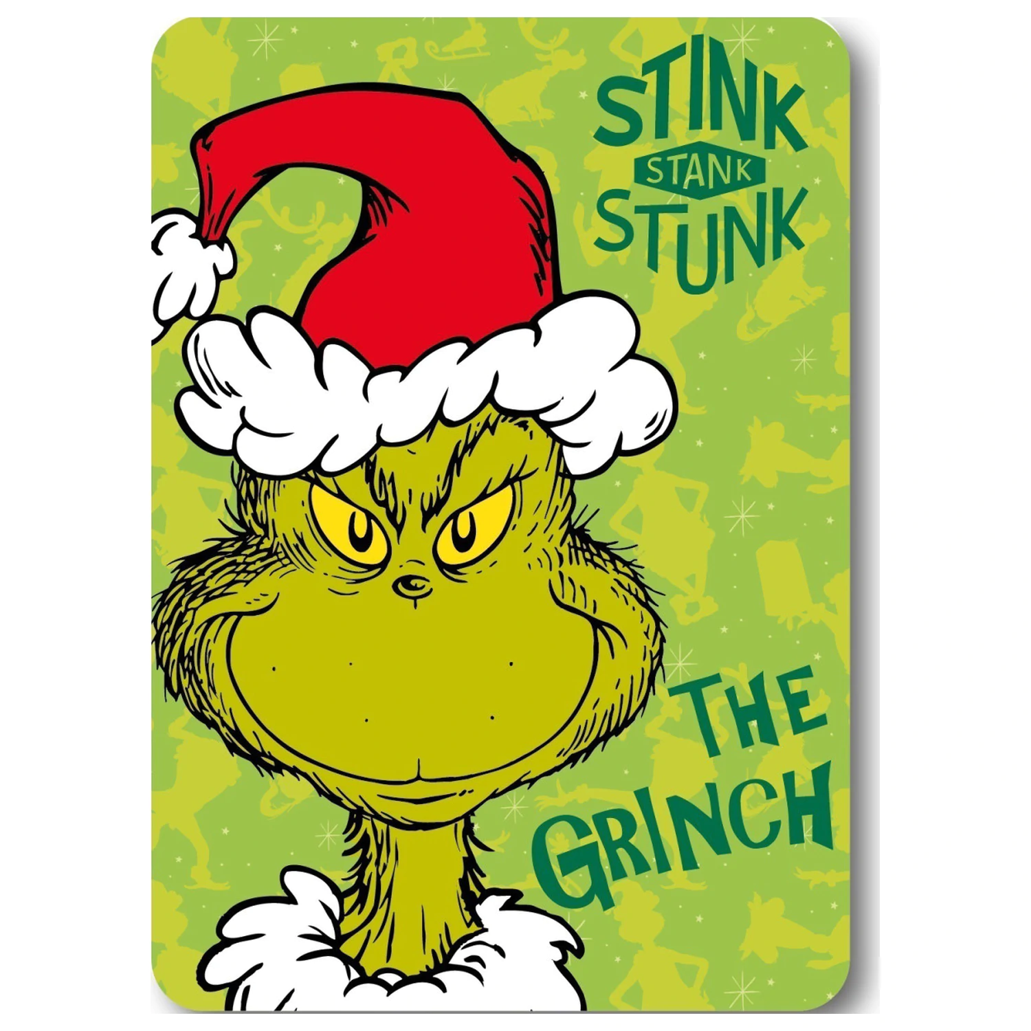 The Grinch Stink Christmas Fleecedecke Produktfoto