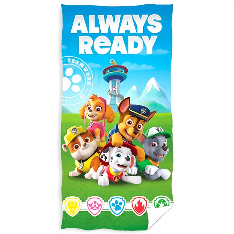 Paw Patrol Always Ready Microfaser Strandtuch Produktfoto