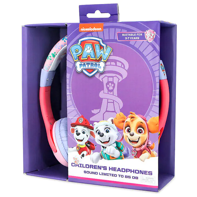 Paw Patrol Pink Kinder Kopfhörer Produktfoto