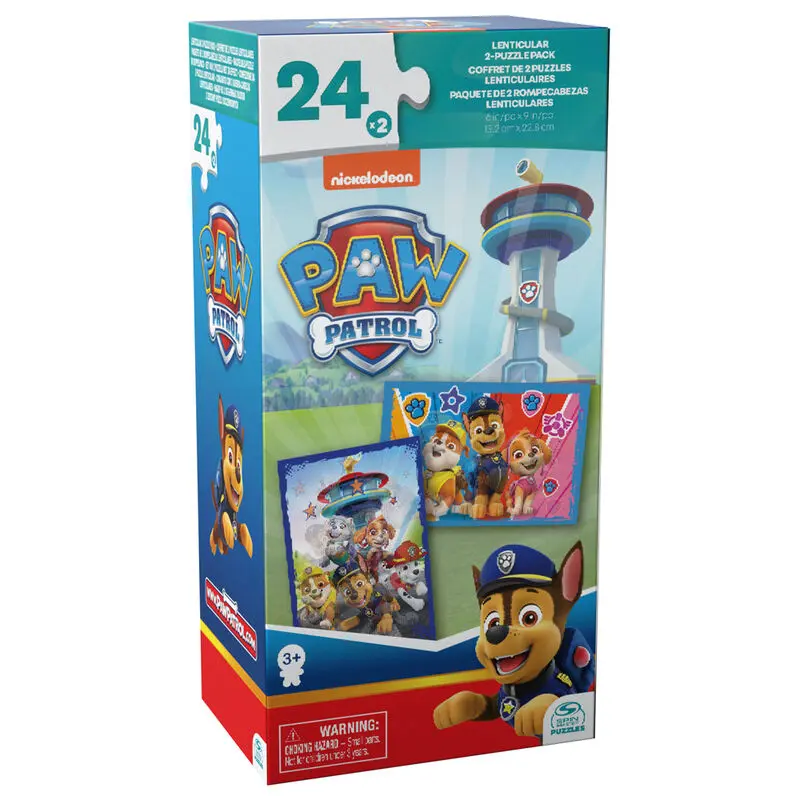 Paw Patrol lenticular Puzzle 2x24St Produktfoto