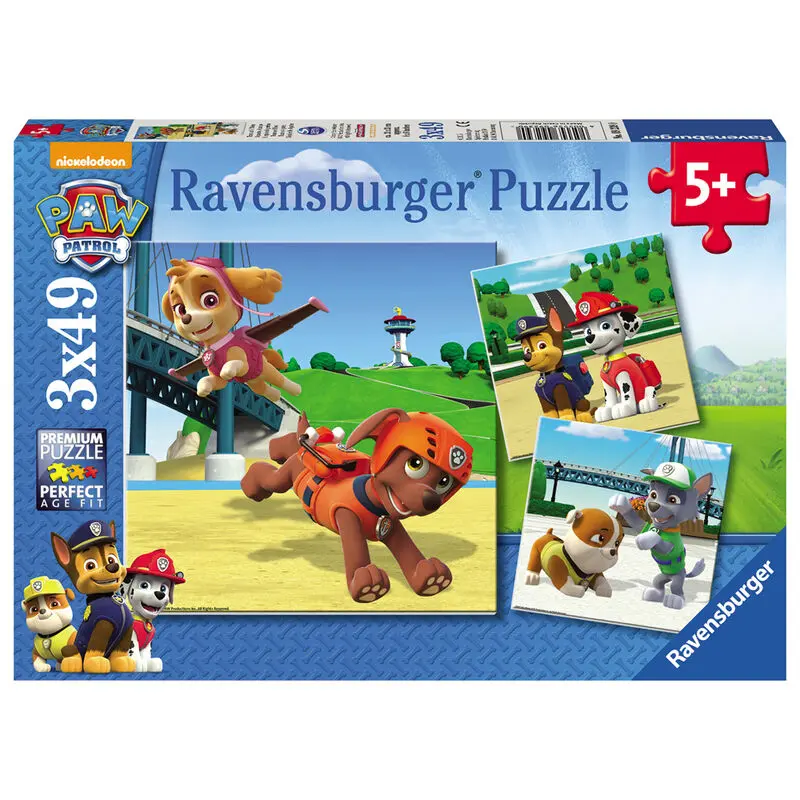 Paw Patrol Puzzle 3x49 Teile Produktfoto