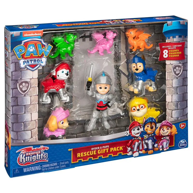 Paw Patrol Rescue Knights blister 8 Figuren Produktfoto
