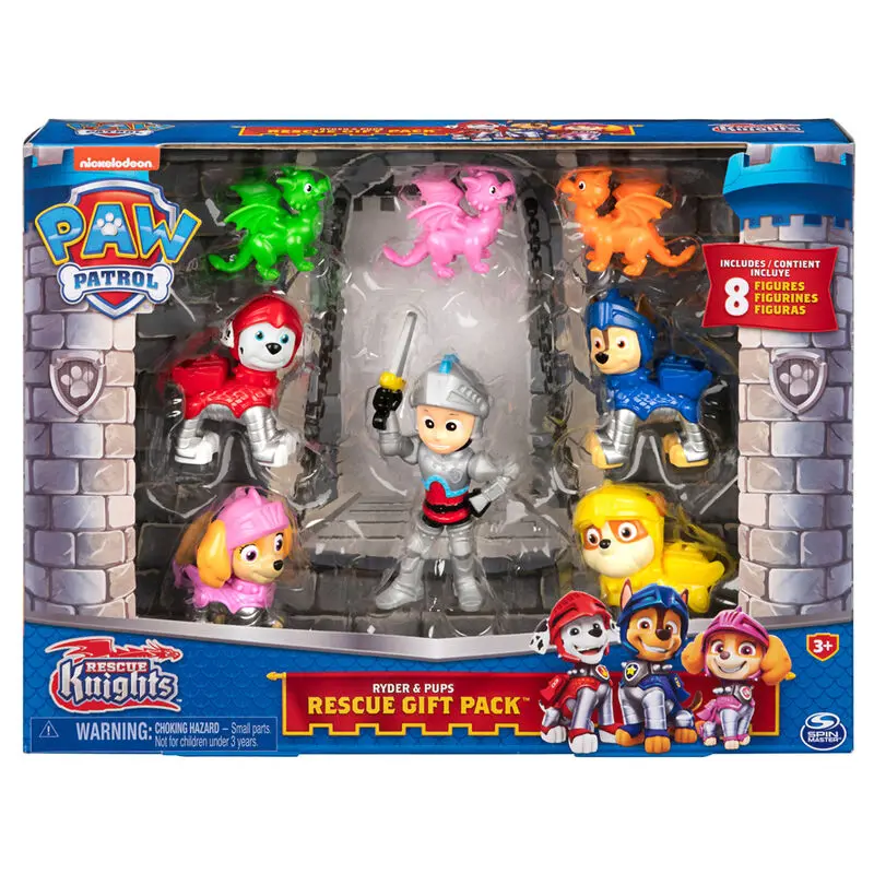Paw Patrol Rescue Knights blister 8 Figuren Produktfoto
