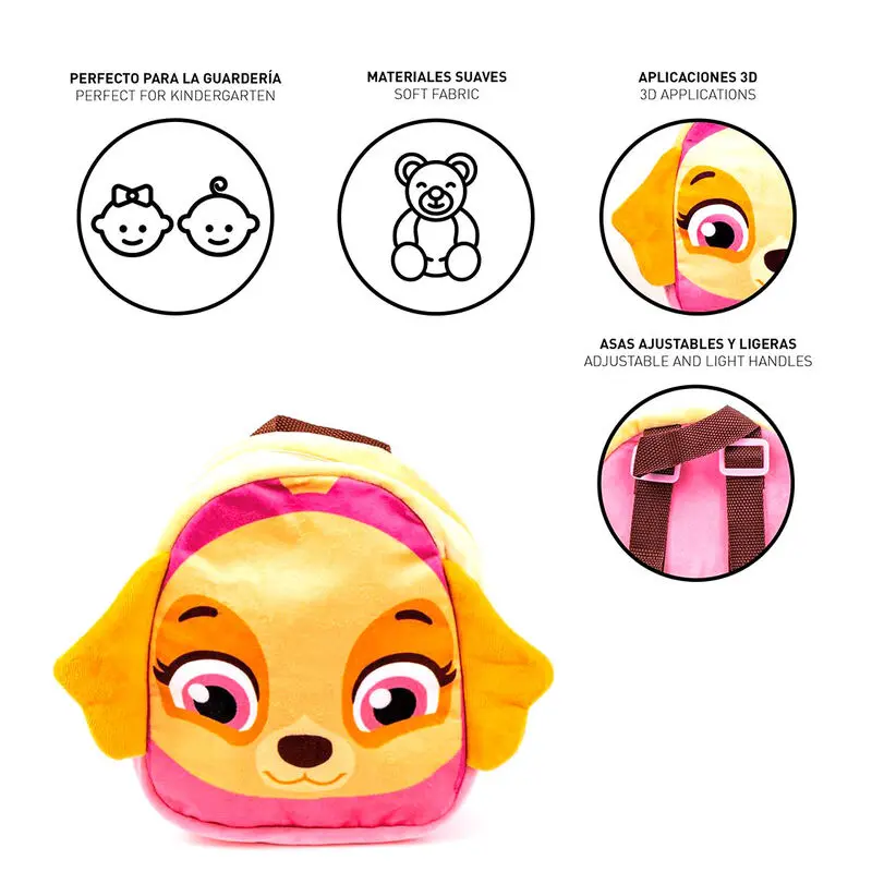 Paw Patrol Skye Plüsch Rucksack 22cm Produktfoto