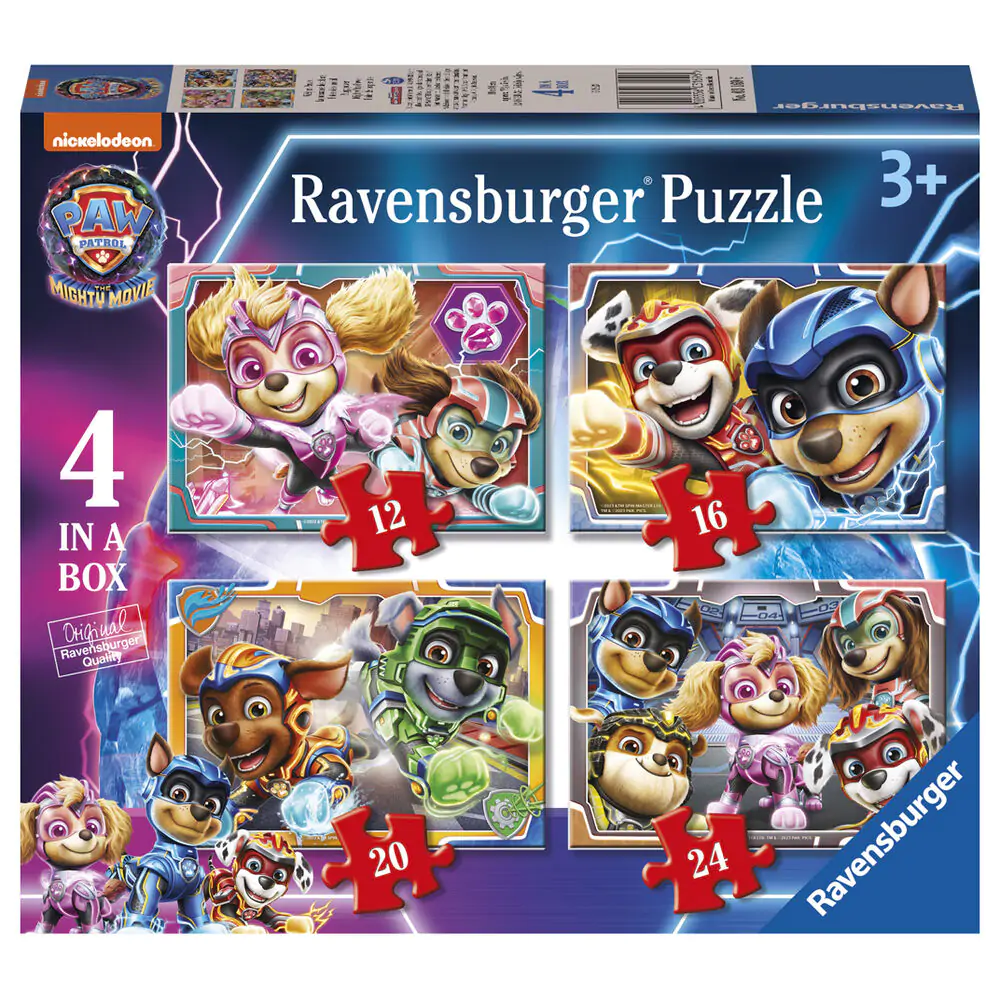 Paw Patrol The mighty movie Puzzle 12-16-20-24St Produktfoto