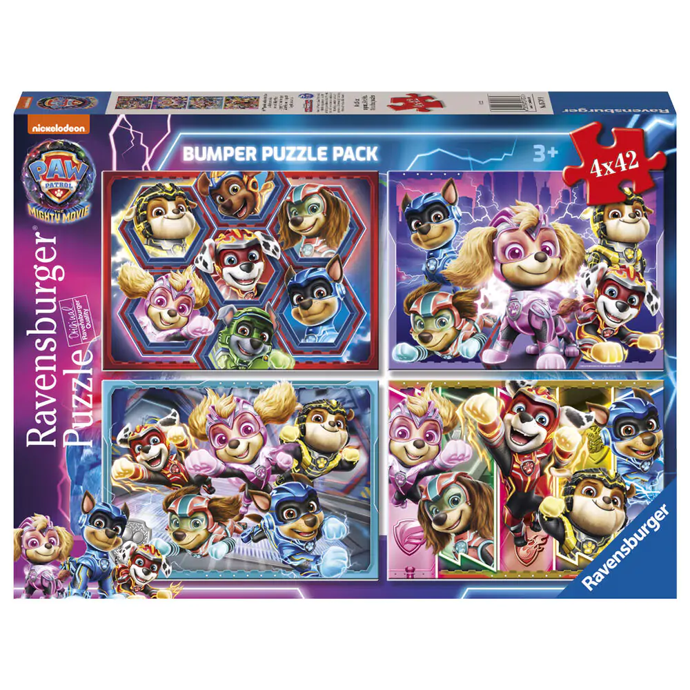 Paw Patrol The mighty movie Puzzle 4x42St Produktfoto