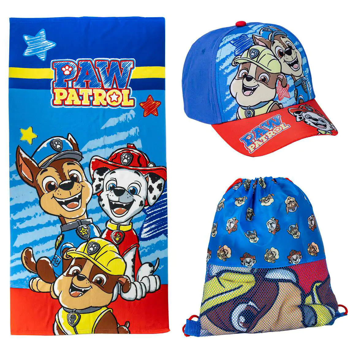 Paw Patrol Handtuch, Tasche und Baseballkappe Set termékfotó