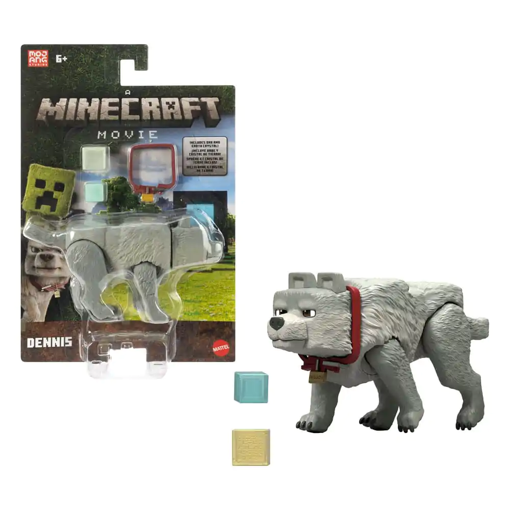 Eine Minecraft Movie Action Figur Dennis the Wolf 10 cm Produktfoto