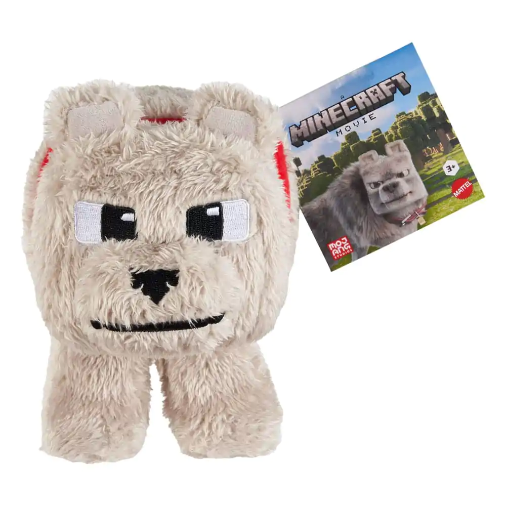 Ein Minecraft Movie Plüschfigur Dennis the Wolf Produktfoto