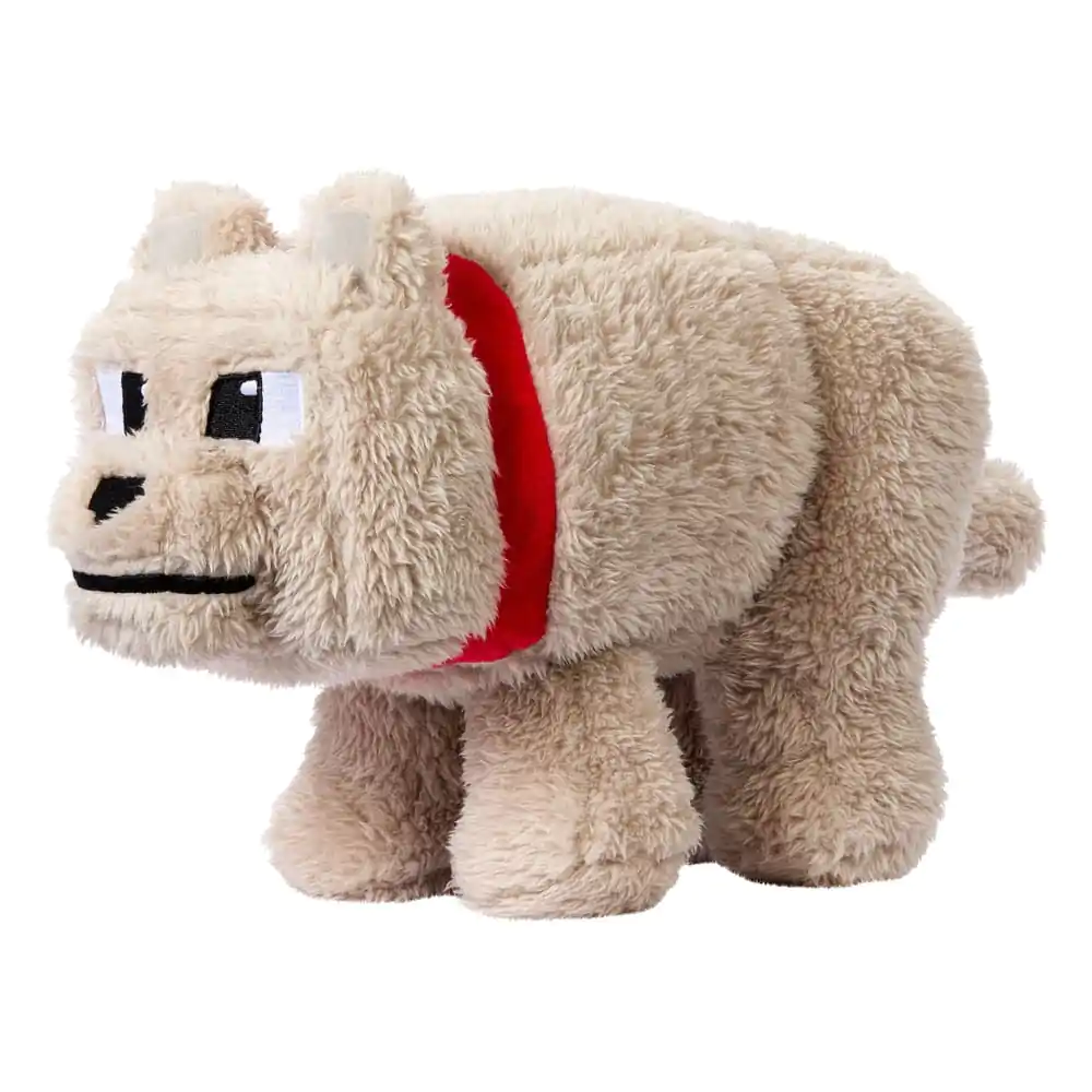 Ein Minecraft Movie Plüschfigur Dennis the Wolf Produktfoto