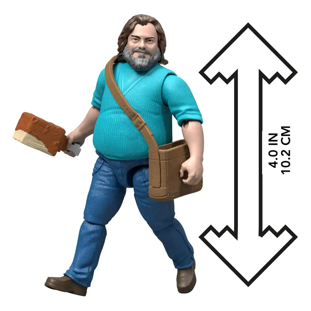 Eine Minecraft Movie Action Figur Steve 10 cm Produktfoto