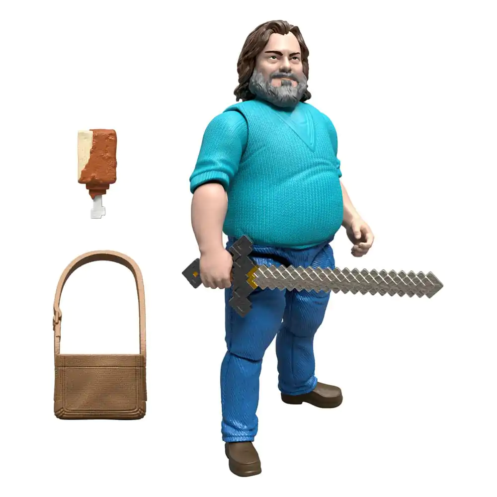 Eine Minecraft Movie Action Figur Steve 10 cm Produktfoto