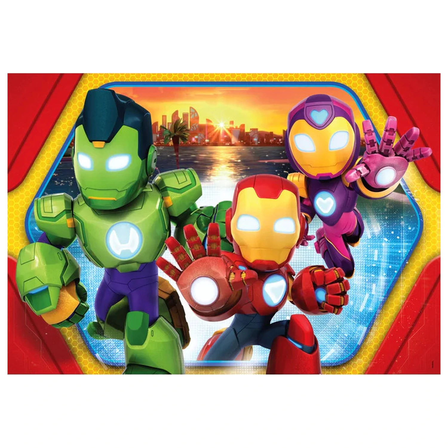 Iron Man and the Hero Squad 24-teiliges Maxi Puzzle Produktfoto