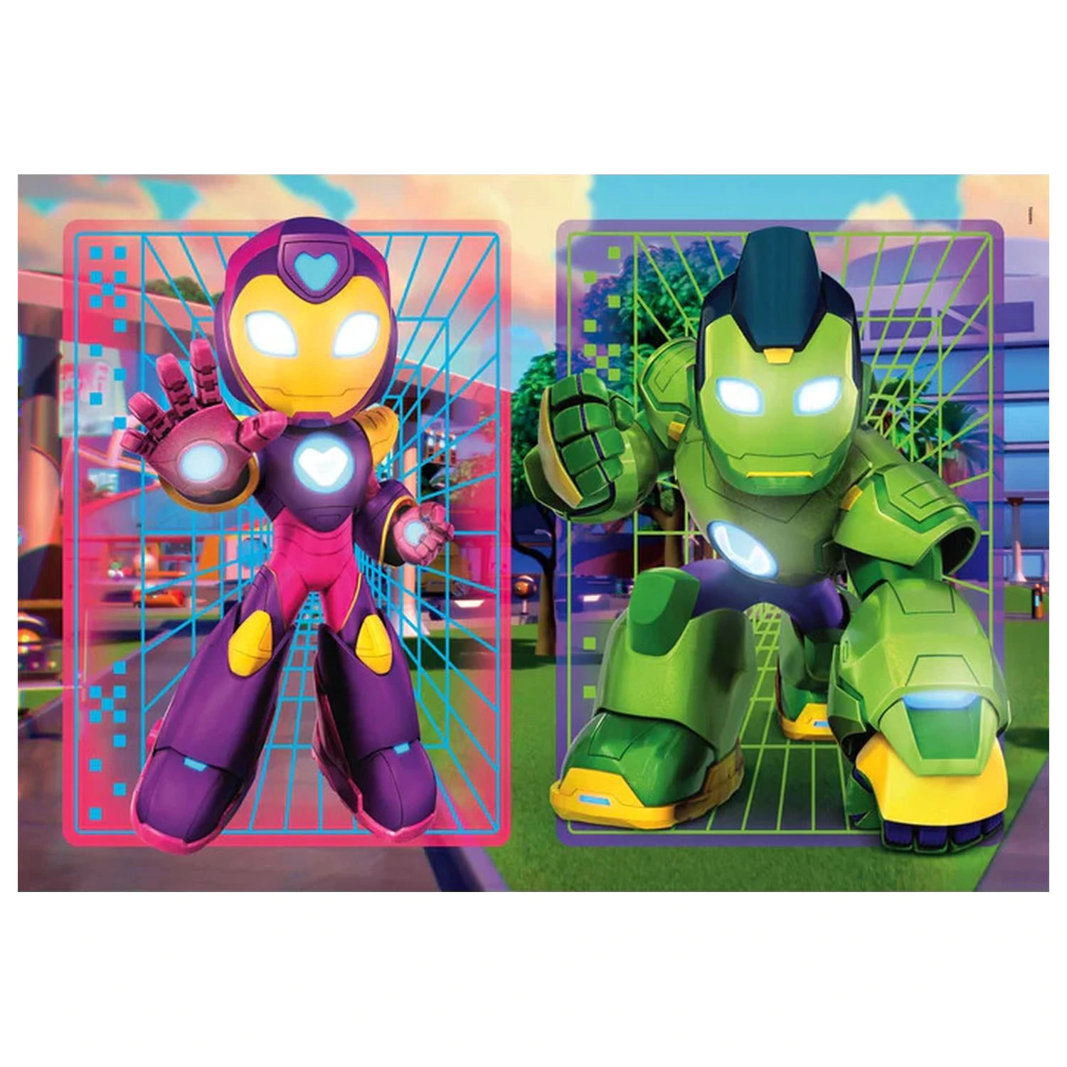 Iron Man and His Hero Squad 2x20 Teile Puzzle Produktfoto