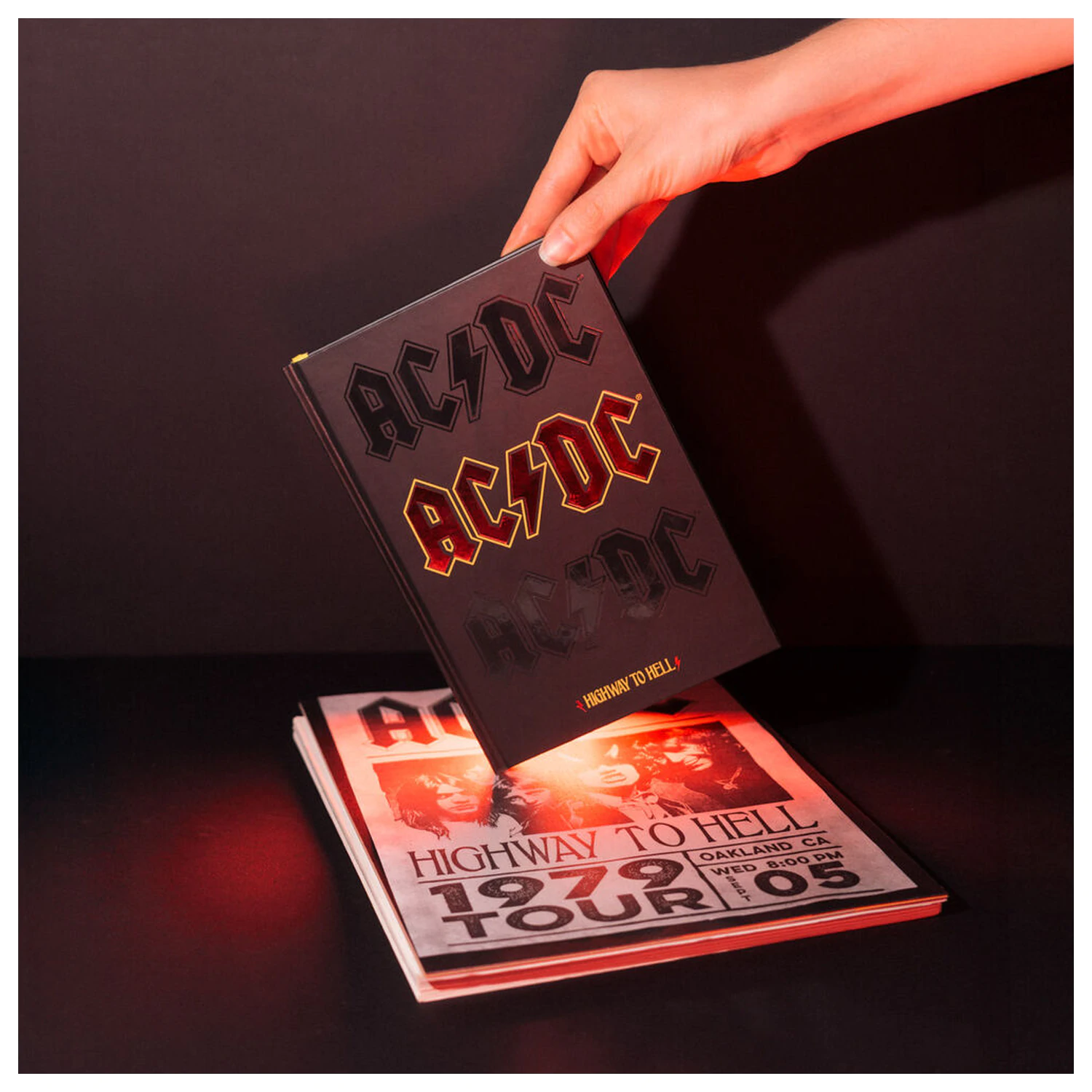 AC/DC Premium A5 Notizbuch Produktfoto