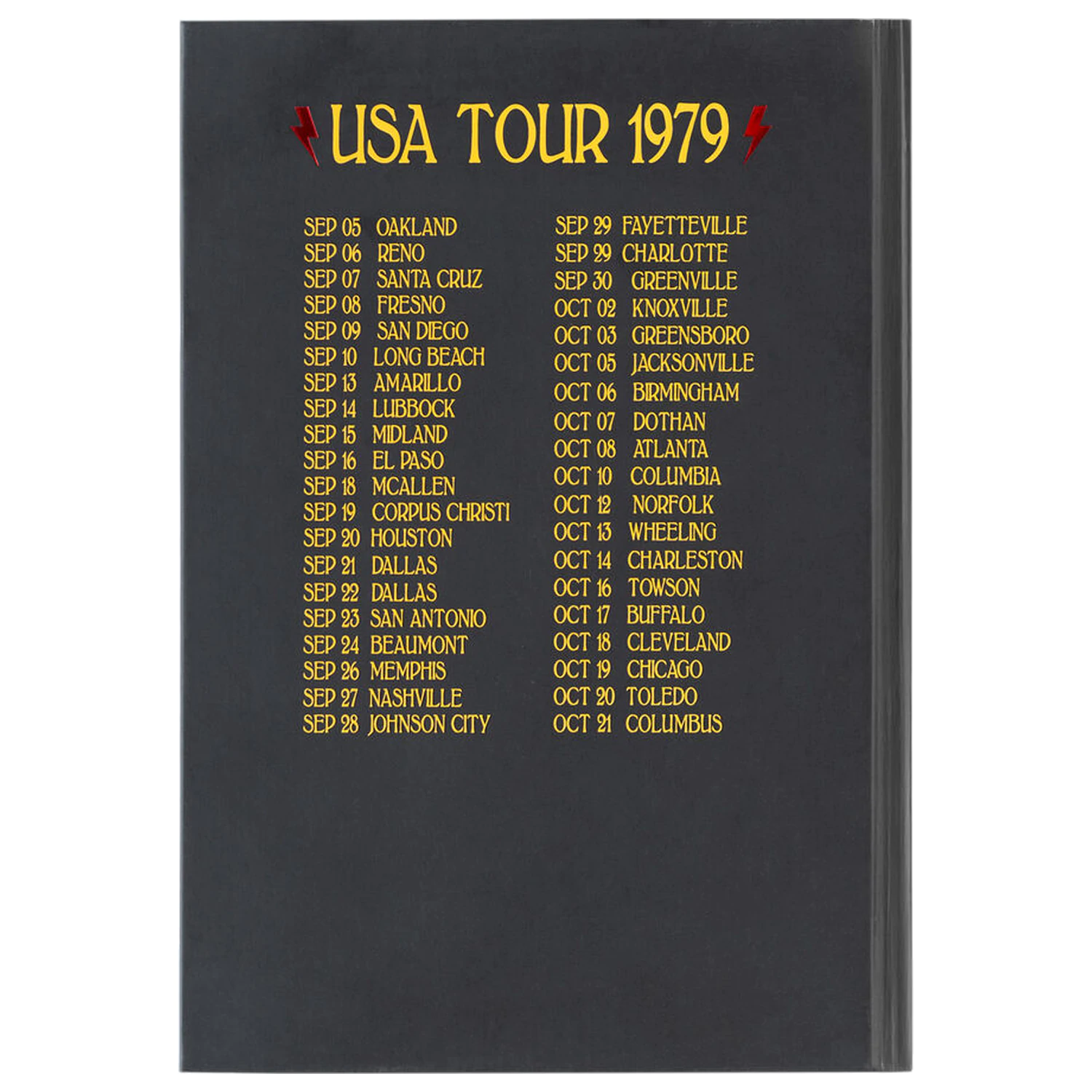 AC/DC Premium A5 Notizbuch Produktfoto