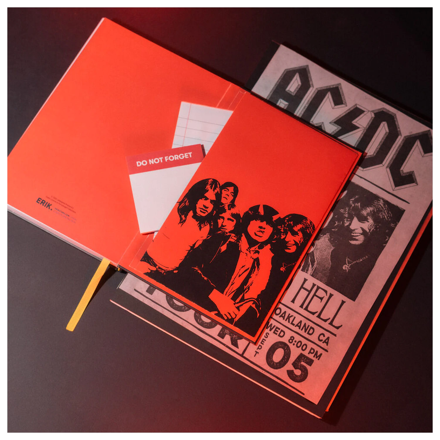 AC/DC Premium A5 Notizbuch Produktfoto