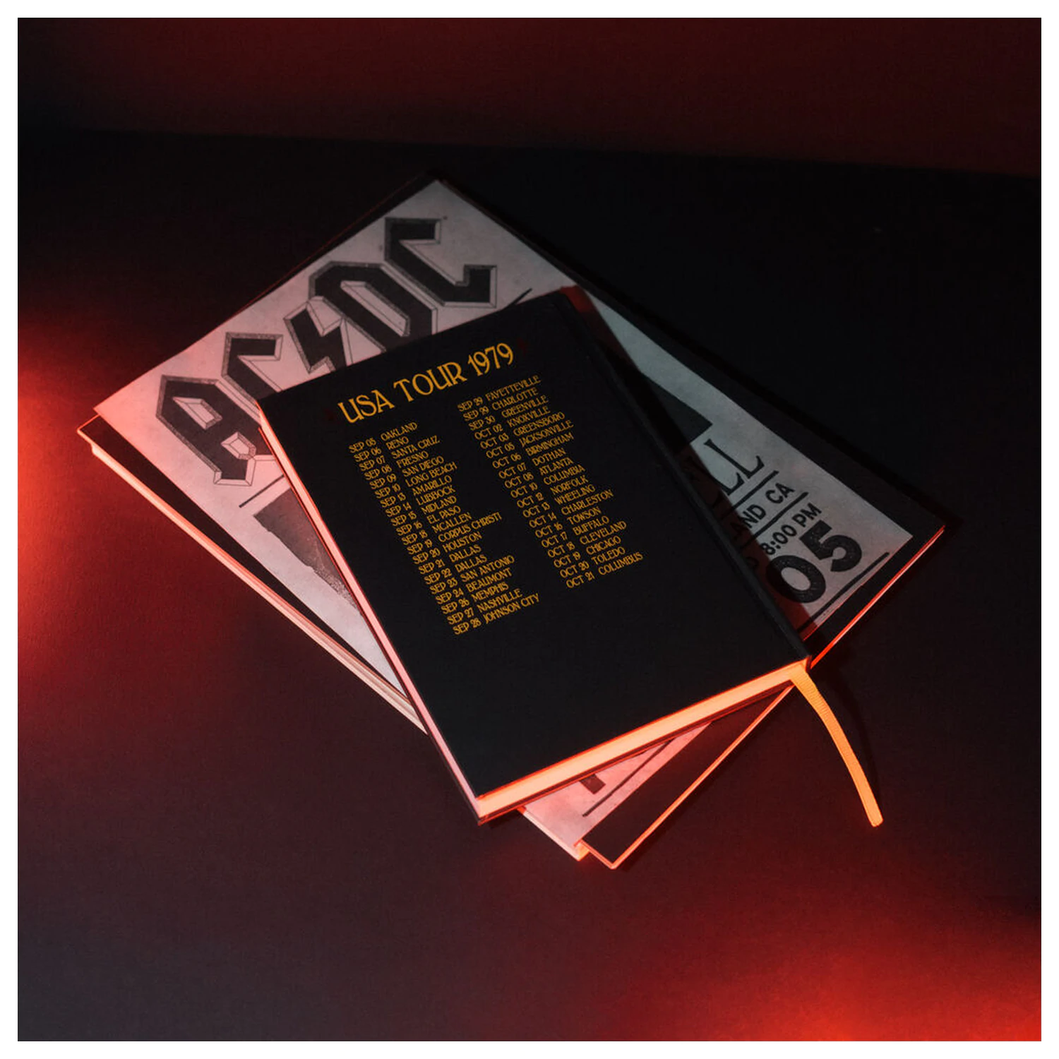 AC/DC Premium A5 Notizbuch Produktfoto