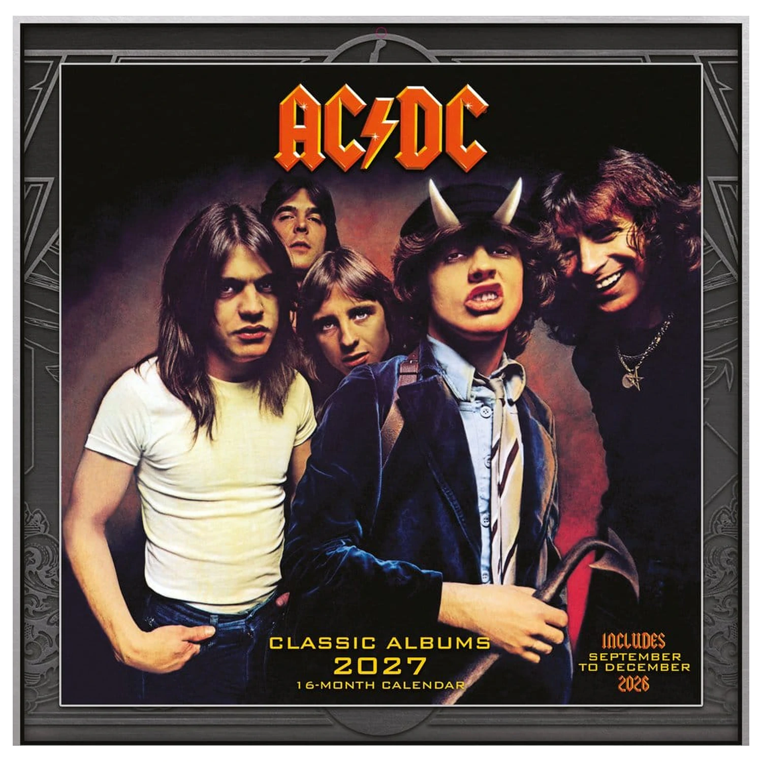 AC/DC Kalender Albums 2027 30 x 30 cm Produktfoto