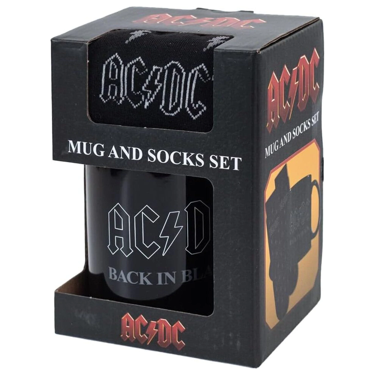 AC/DC Set Tasse und Socken Produktfoto