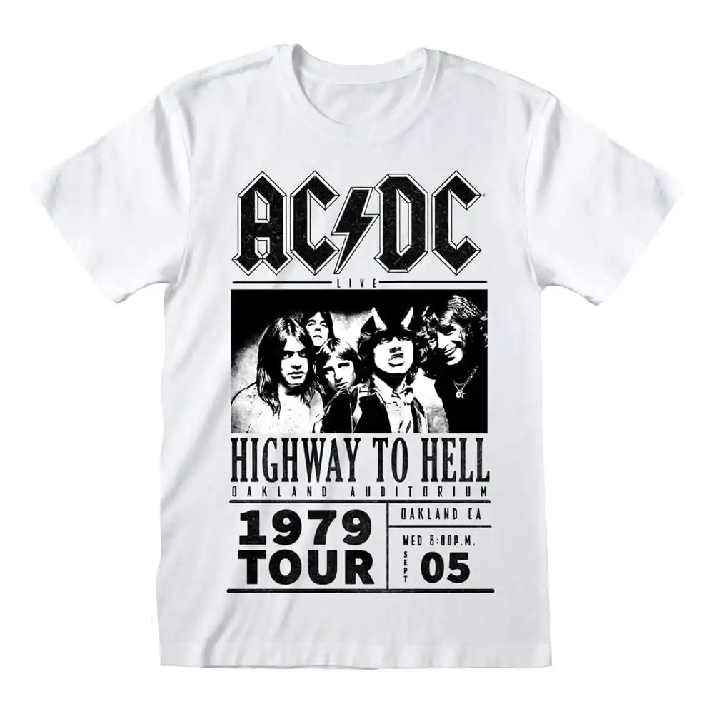 AC/DC T-Shirt Highway To Hell 1979 Tour White Produktfoto