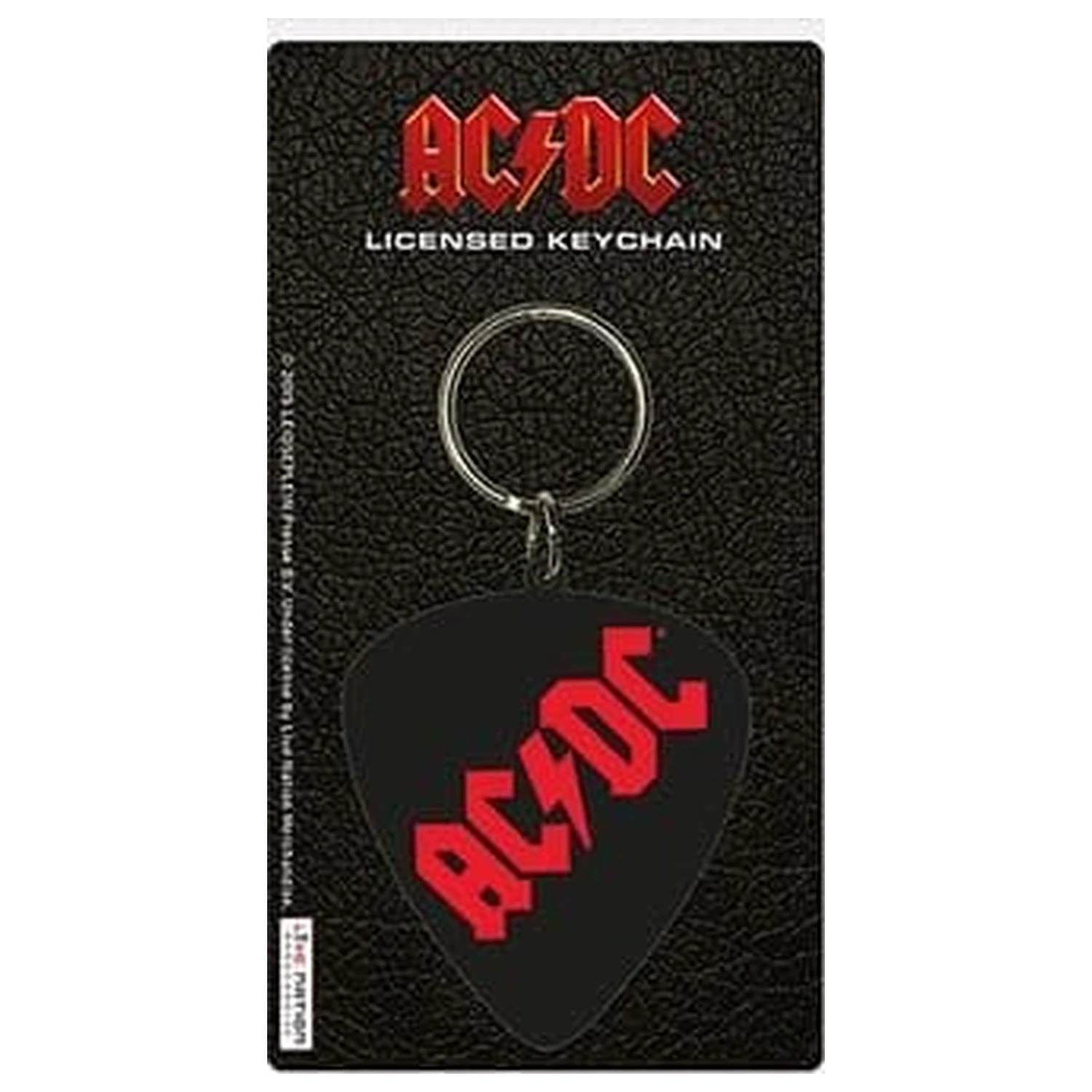 AC/DC PVC Schlüsselanhänger Plektrum Produktfoto