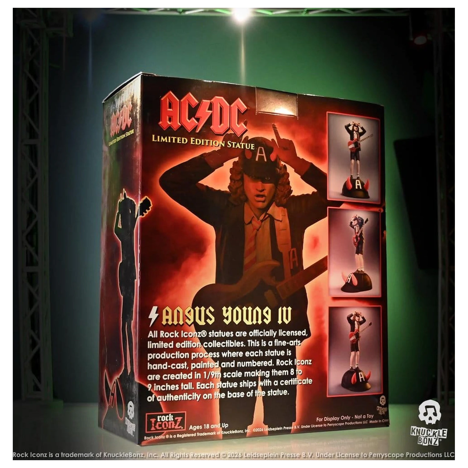 AC/DC Rock Iconz Figur Angus Young IV 23 cm Produktfoto
