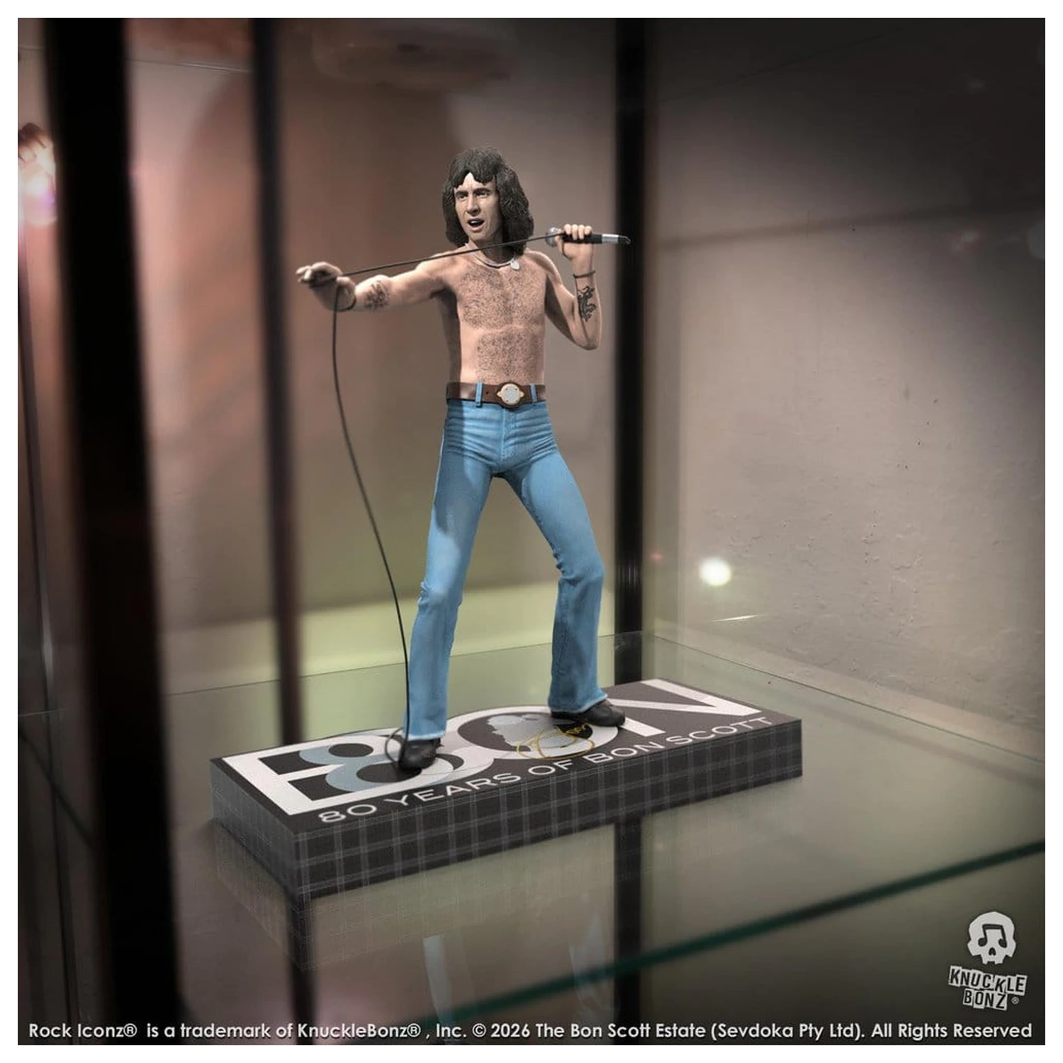 AC/DC Rock Iconz Statue Bon Scott III 22 cm Produktfoto