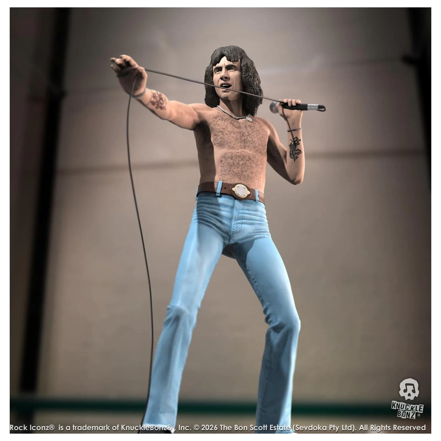 AC/DC Rock Iconz Statue Bon Scott III 22 cm Produktfoto