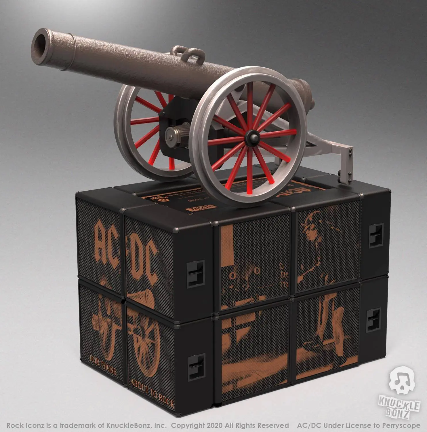 AC/DC Rock Ikonz On Tour Statues Cannon "For Those About to Rock" Produktfoto