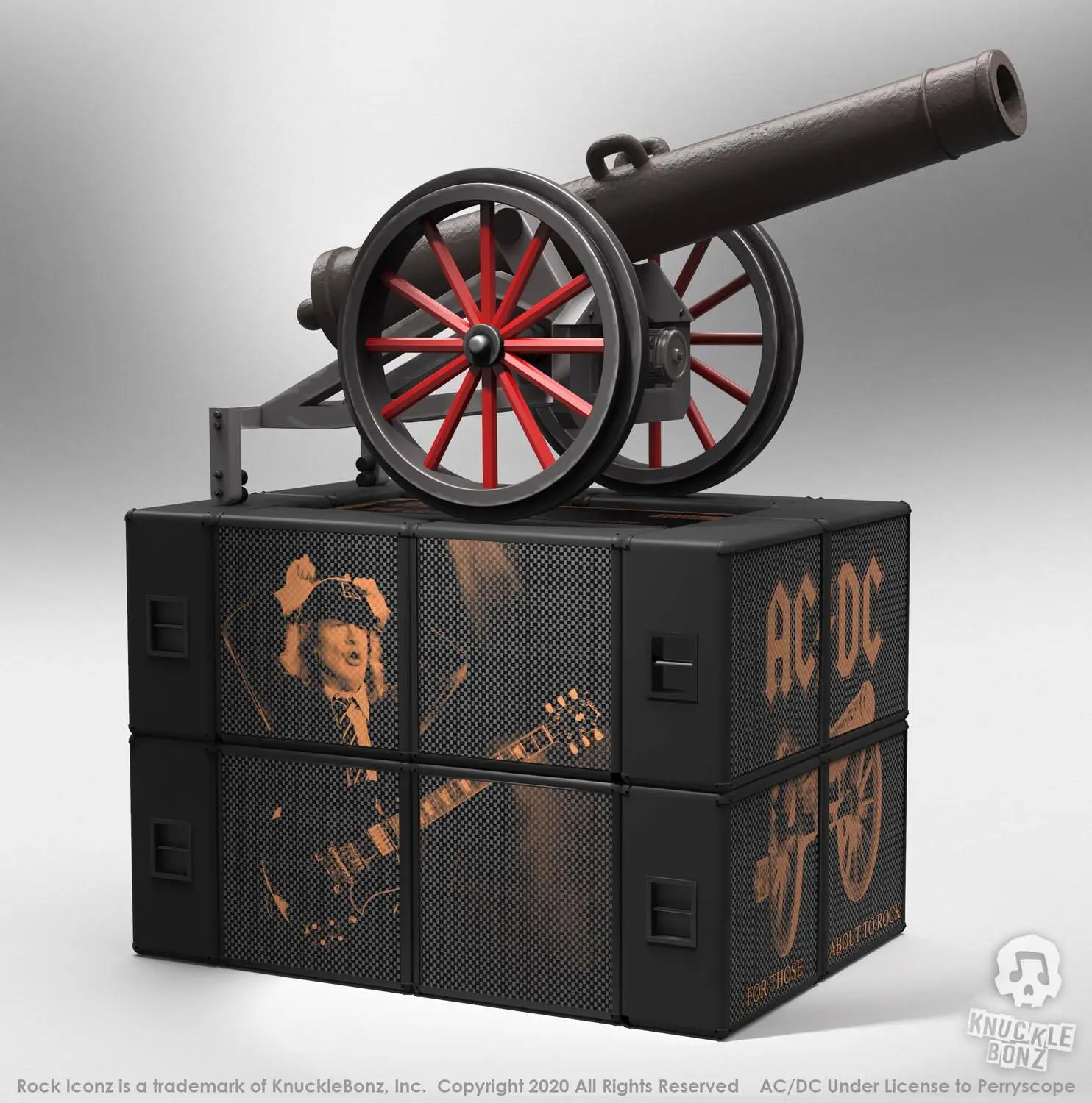 AC/DC Rock Ikonz On Tour Statues Cannon "For Those About to Rock" Produktfoto