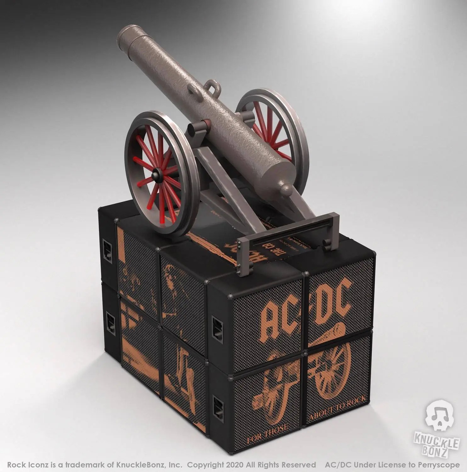 AC/DC Rock Ikonz On Tour Statues Cannon "For Those About to Rock" Produktfoto