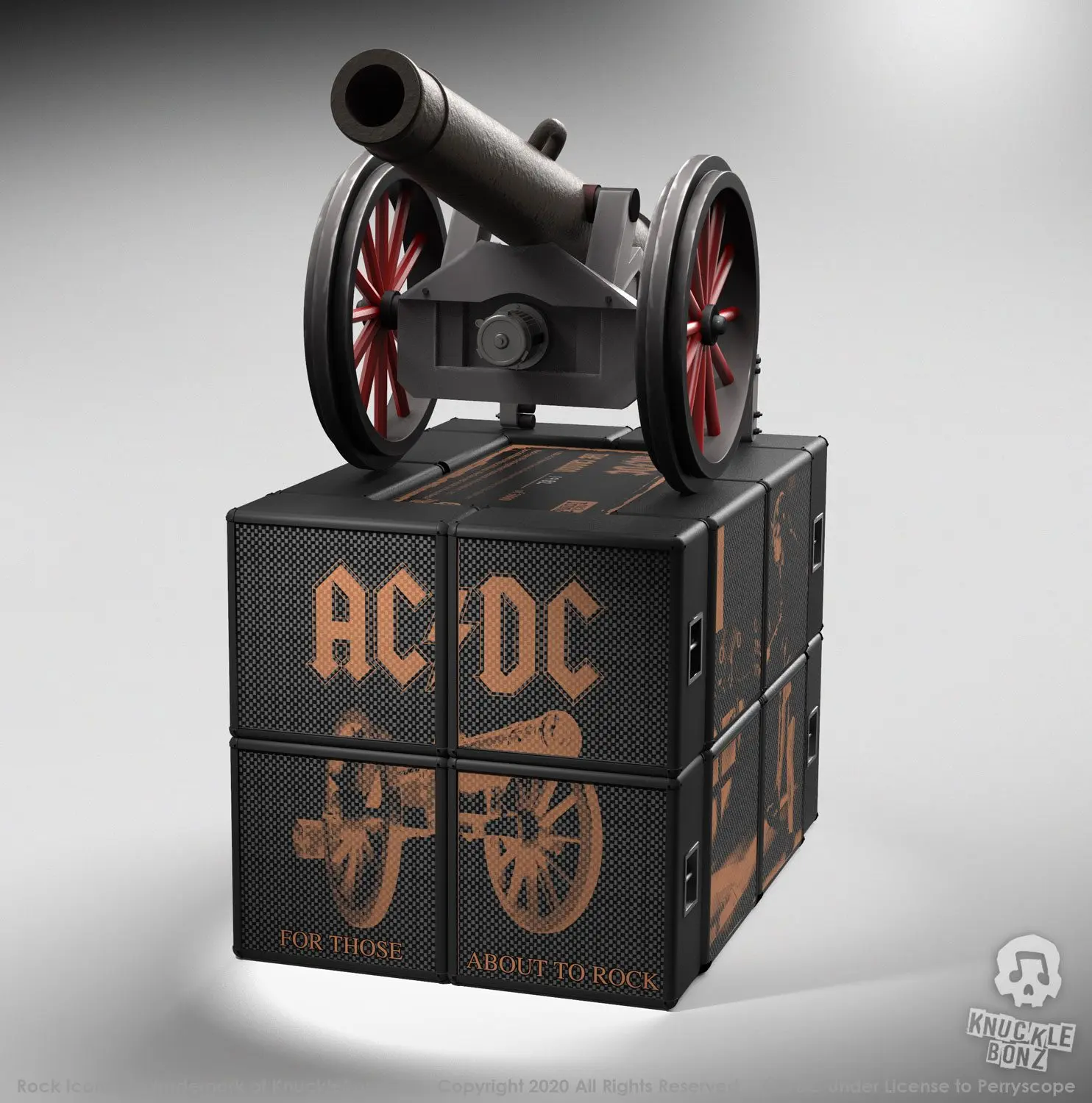 AC/DC Rock Ikonz On Tour Statues Cannon "For Those About to Rock" Produktfoto