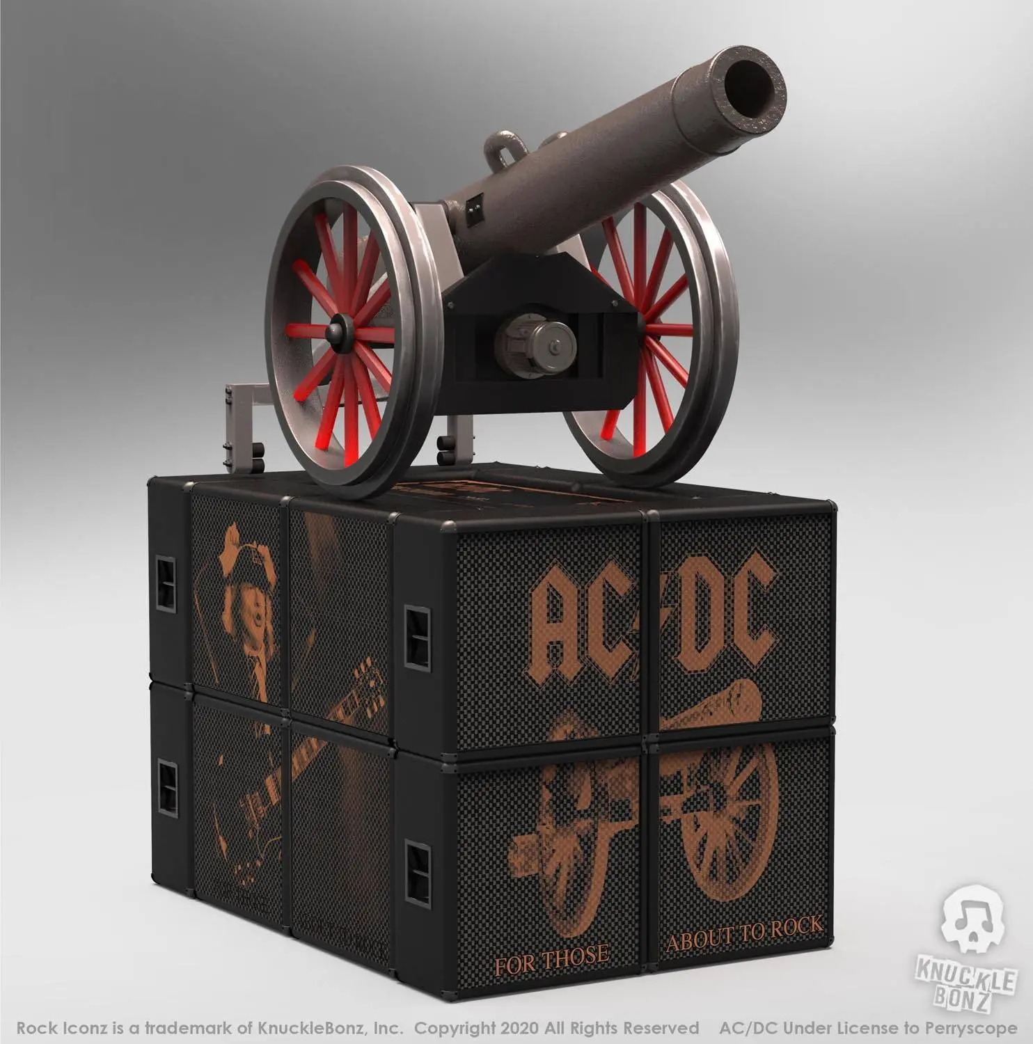 AC/DC Rock Ikonz On Tour Statues Cannon "For Those About to Rock" Produktfoto