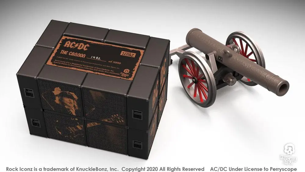 AC/DC Rock Ikonz On Tour Statues Cannon "For Those About to Rock" Produktfoto