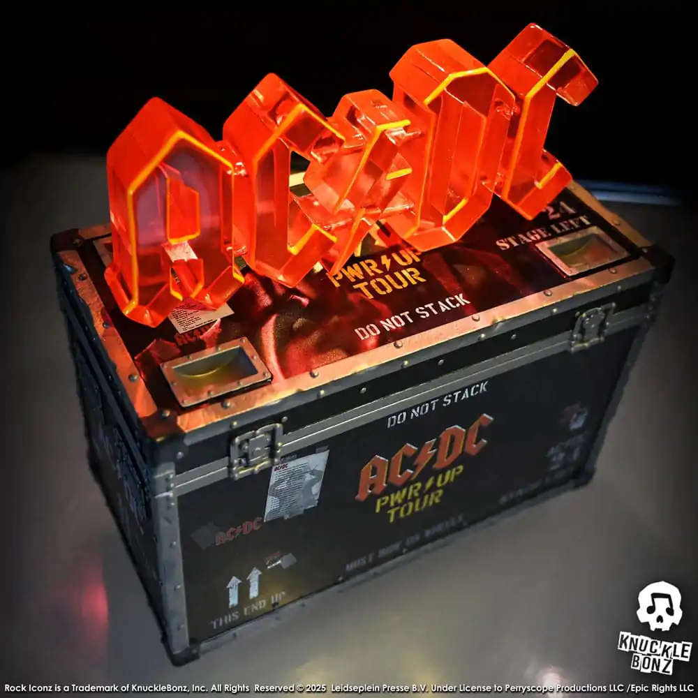 AC/DC Rock Ikonz On Tour Statue PWR UP Tour Road Case Produktfoto