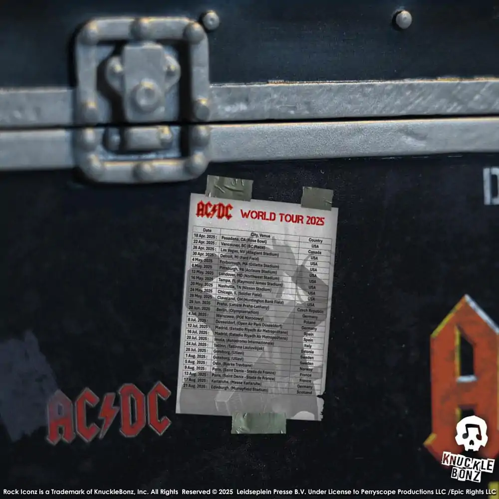 AC/DC Rock Ikonz On Tour Statue PWR UP Tour Road Case Produktfoto