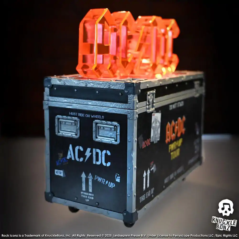AC/DC Rock Ikonz On Tour Statue PWR UP Tour Road Case Produktfoto