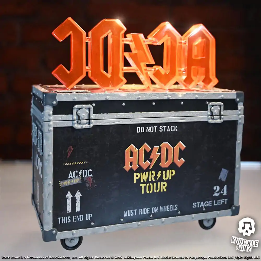 AC/DC Rock Ikonz On Tour Statue PWR UP Tour Road Case Produktfoto