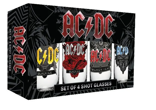 AC/DC Schnapsgläser 4er-Pack Black Ice termékfotó