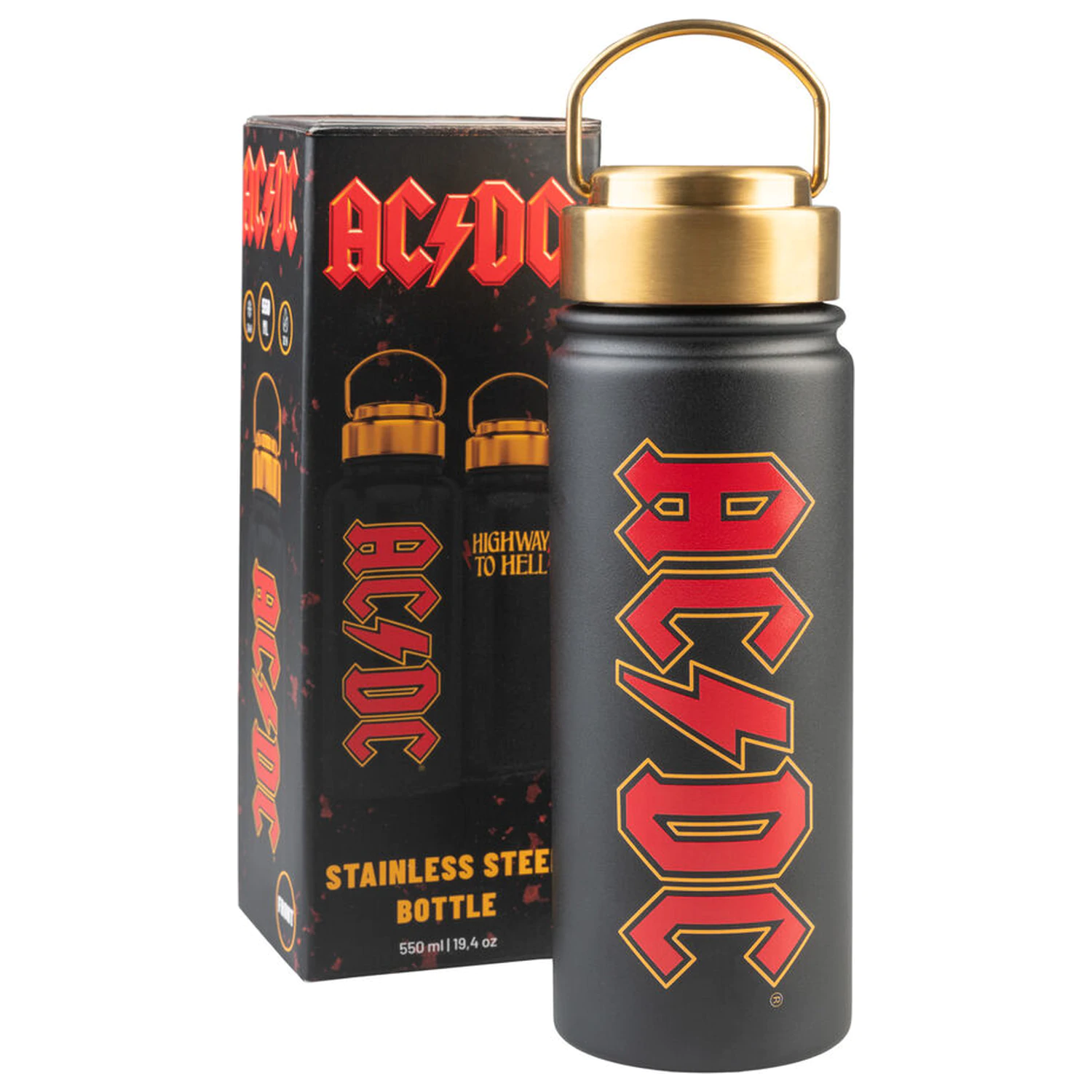 AC/DC Edelstahl Flasche 500ml Produktfoto