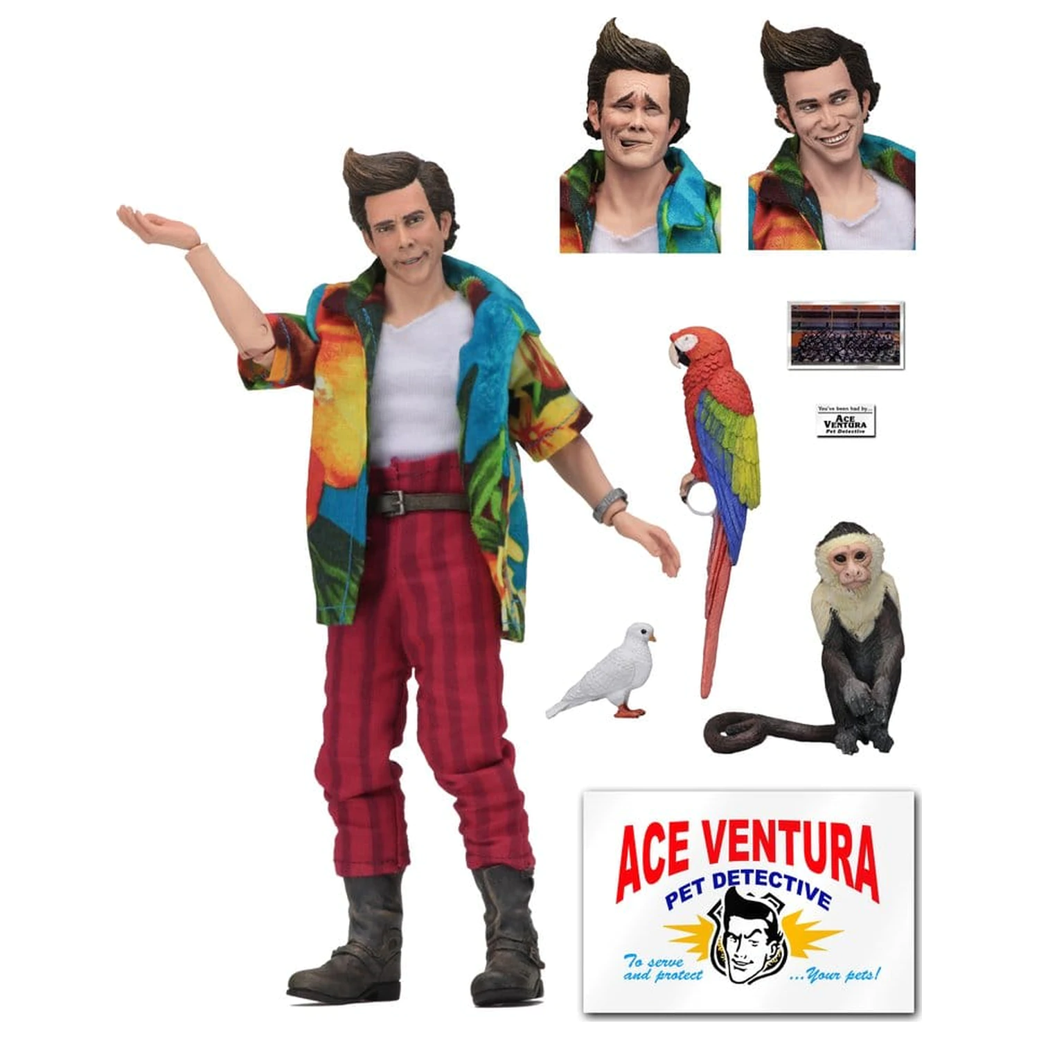Ace Ventura bekleidete Actionfigur Ace Ventura 20 cm Produktfoto