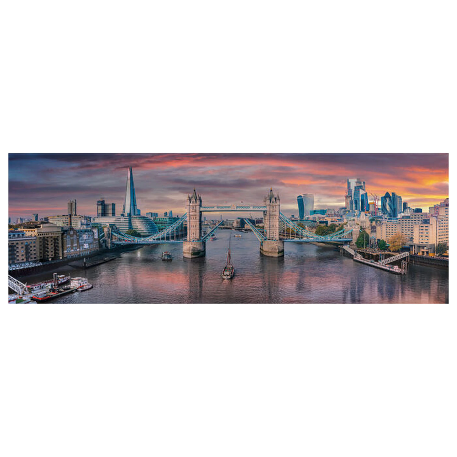 Across the River Thames Puzzle 1000 Teile Produktfoto