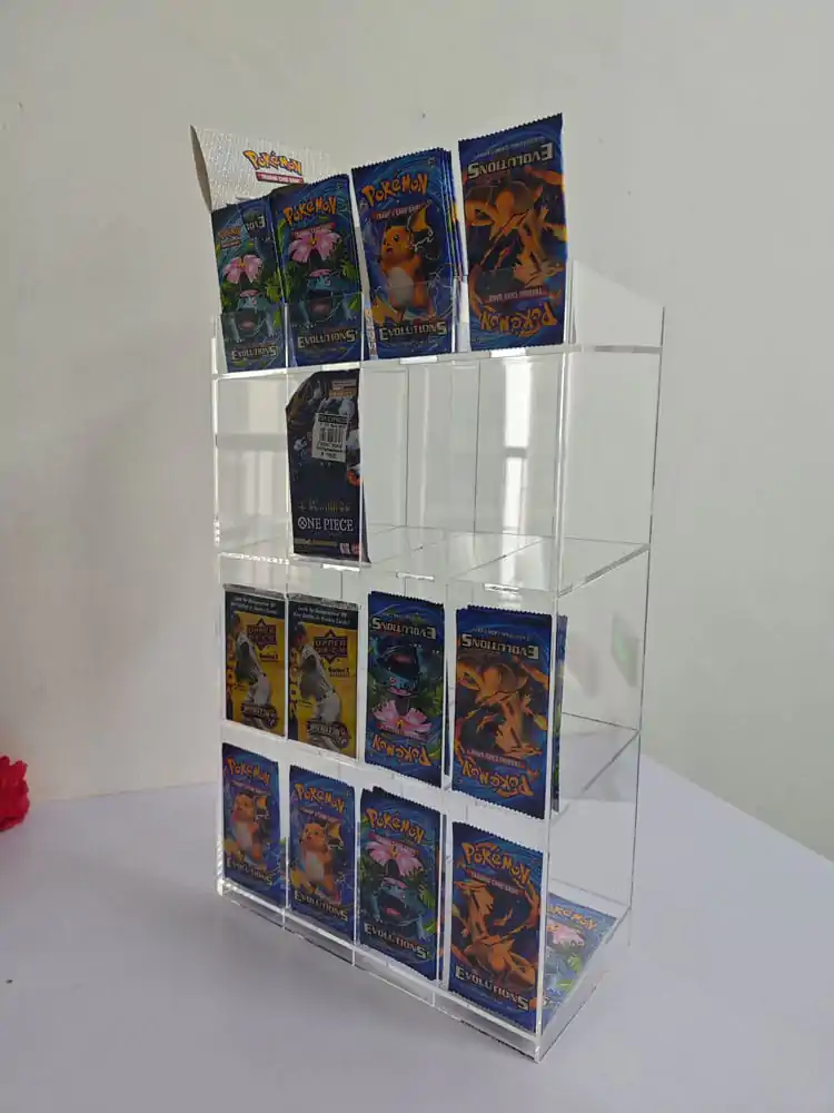 Acryl Counter Display für Trading Card Booster Packs Produktfoto