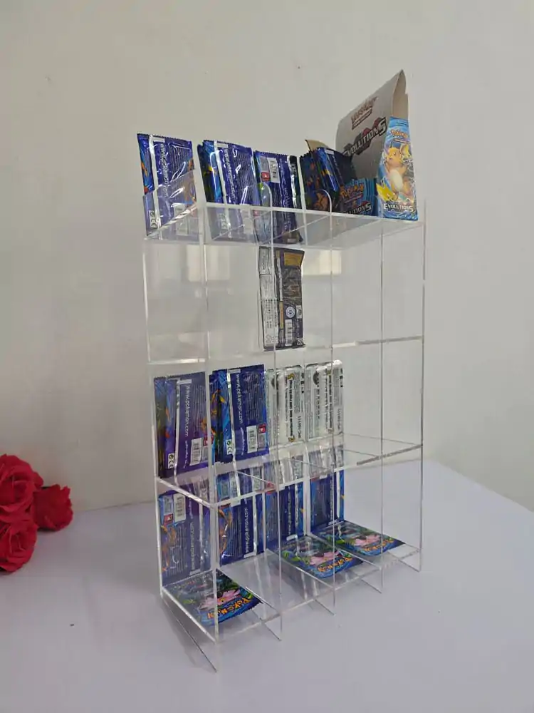 Acryl Counter Display für Trading Card Booster Packs Produktfoto