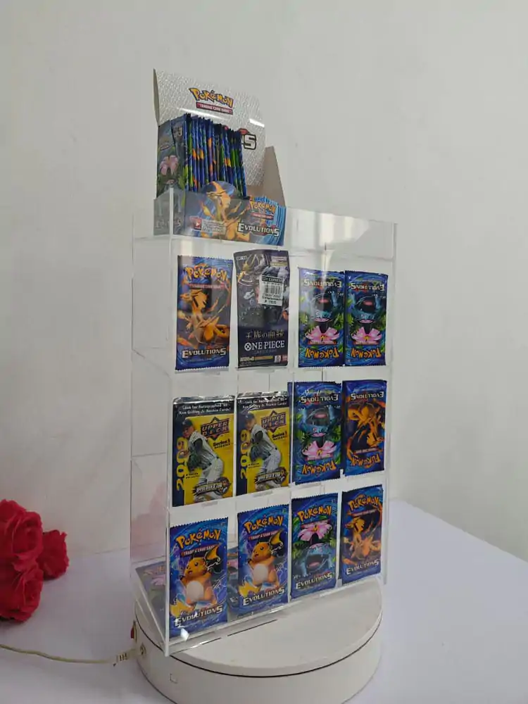 Acryl Counter Display für Trading Card Booster Packs Produktfoto