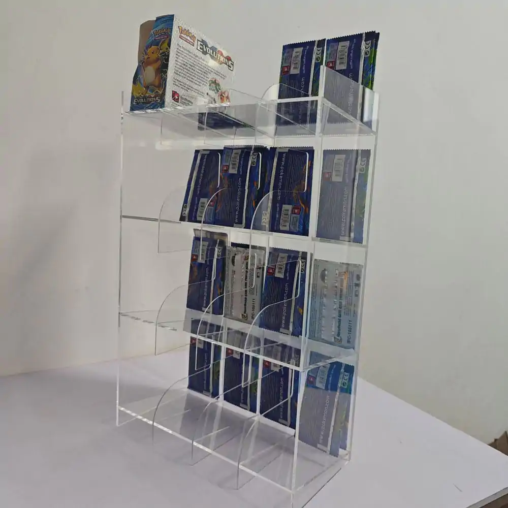Acryl Counter Display für Trading Card Booster Packs Produktfoto