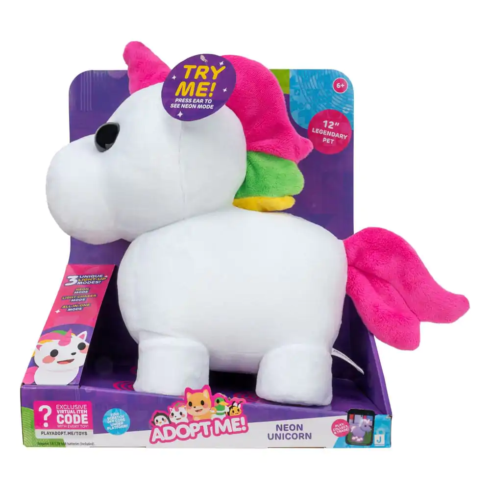 Adopt Me! Plüschfigur Unicorn Glow In The Dark 20 cm Produktfoto