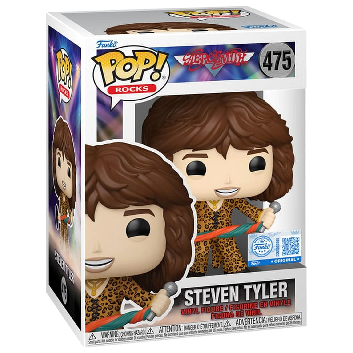 Aerosmith Funko POP! Rocks Vinyl Figur Steven Tyler (Leopard Outfit) Exclusive Edition 9 cm Produktfoto
