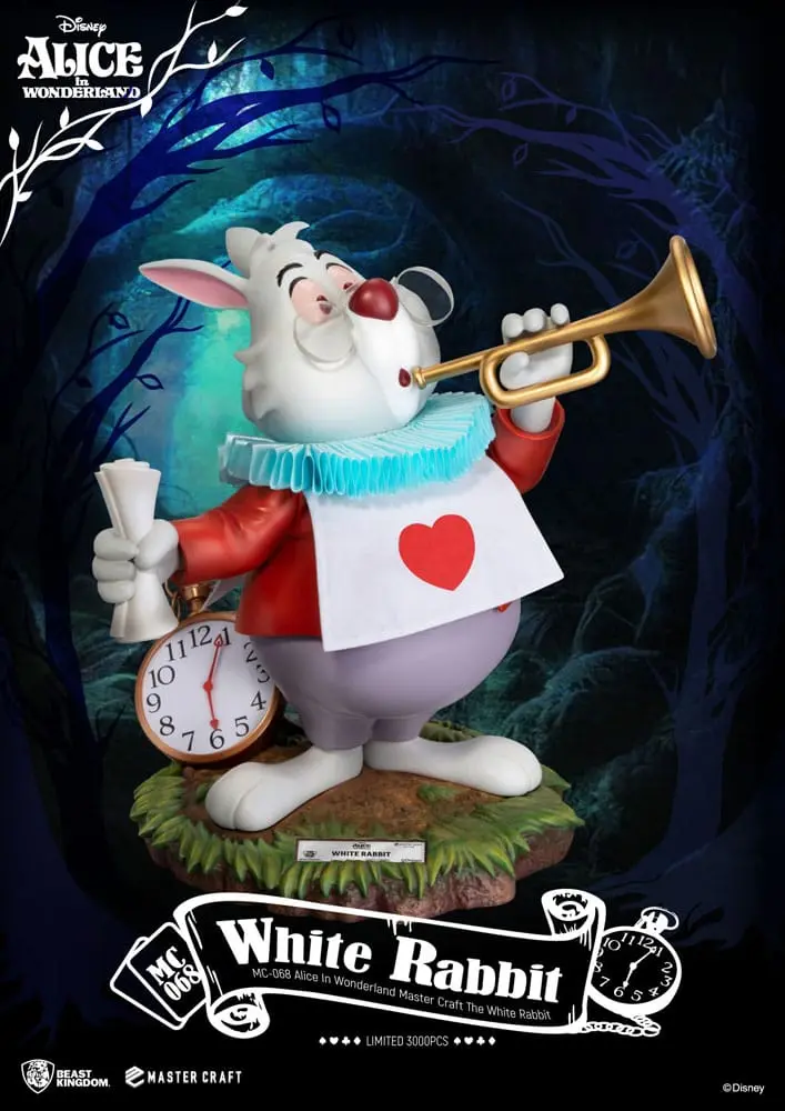 Alice im Wunderland Master Craft Statue The White Rabbit 36 cm termékfotó